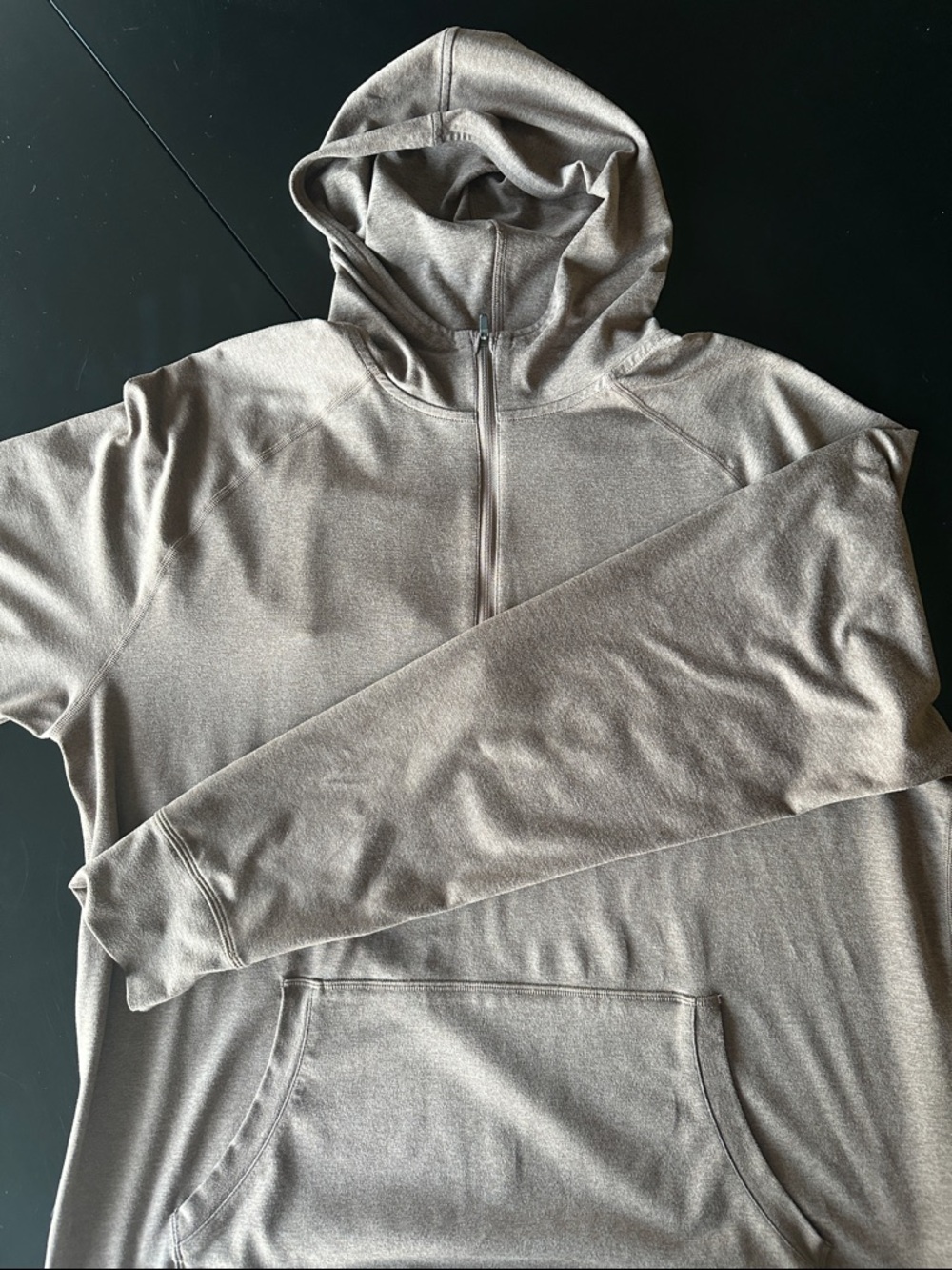 Vuori Ponto Performance 1/2 Zip Hoodie. Chestnut XL